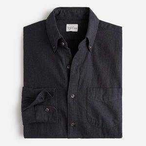J. Crew Tall brushed twill shirt in Charcoal Heather Twill size XLT
